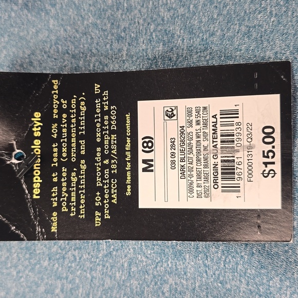 Boys' Wave Long Sleeve Rash Guard Swim Shirt | Art Class | M - Picture 7 of 9